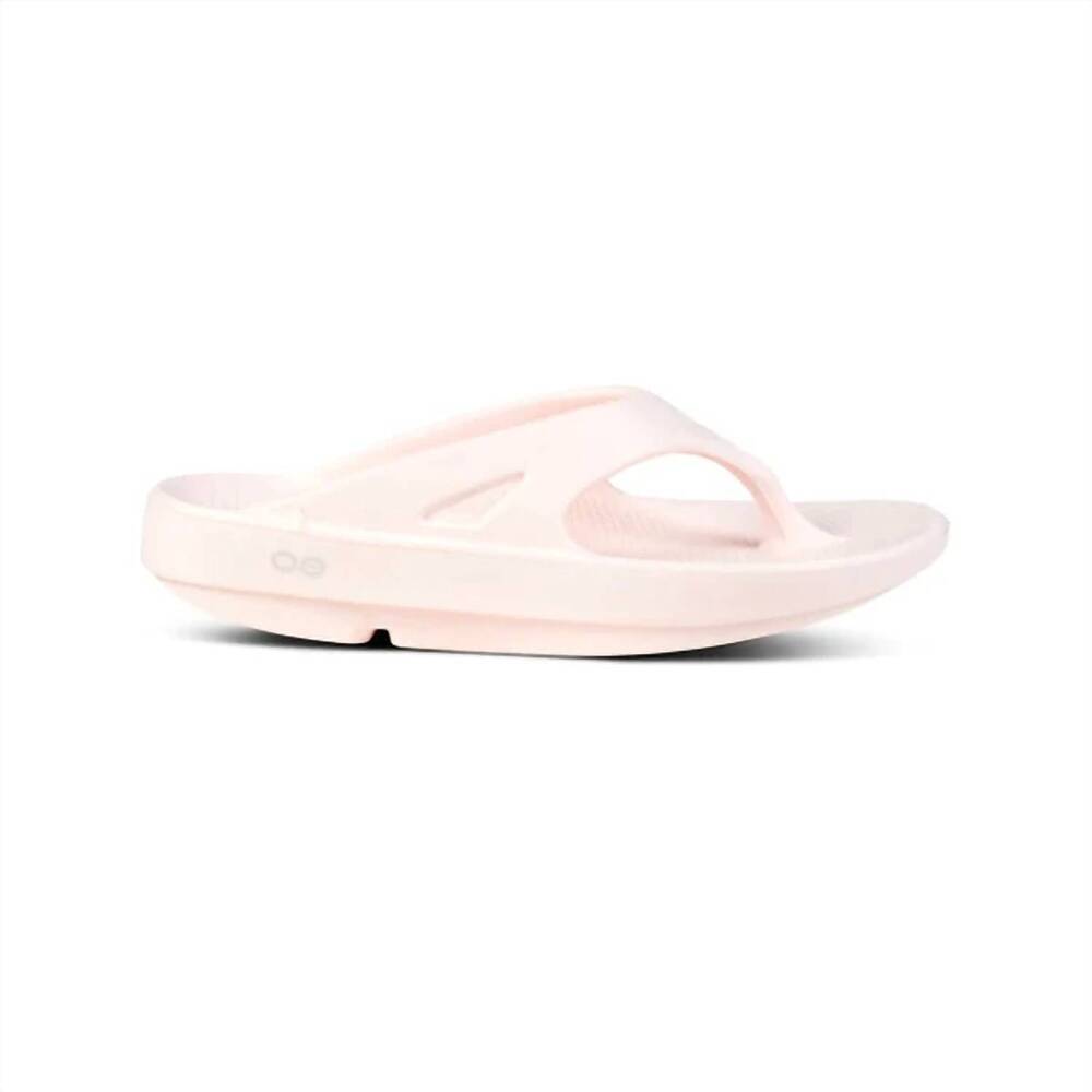 NEW OOFOS men's ooriginal thong sandals in blush